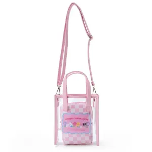 Sanrio Characters PVC Shoulder Bag :Pastel Check