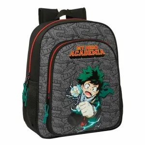 School Bag My Hero Academia Black 32 X 38 X 12 cm