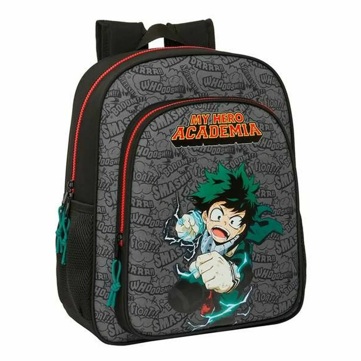 School Bag My Hero Academia Black 32 X 38 X 12 cm