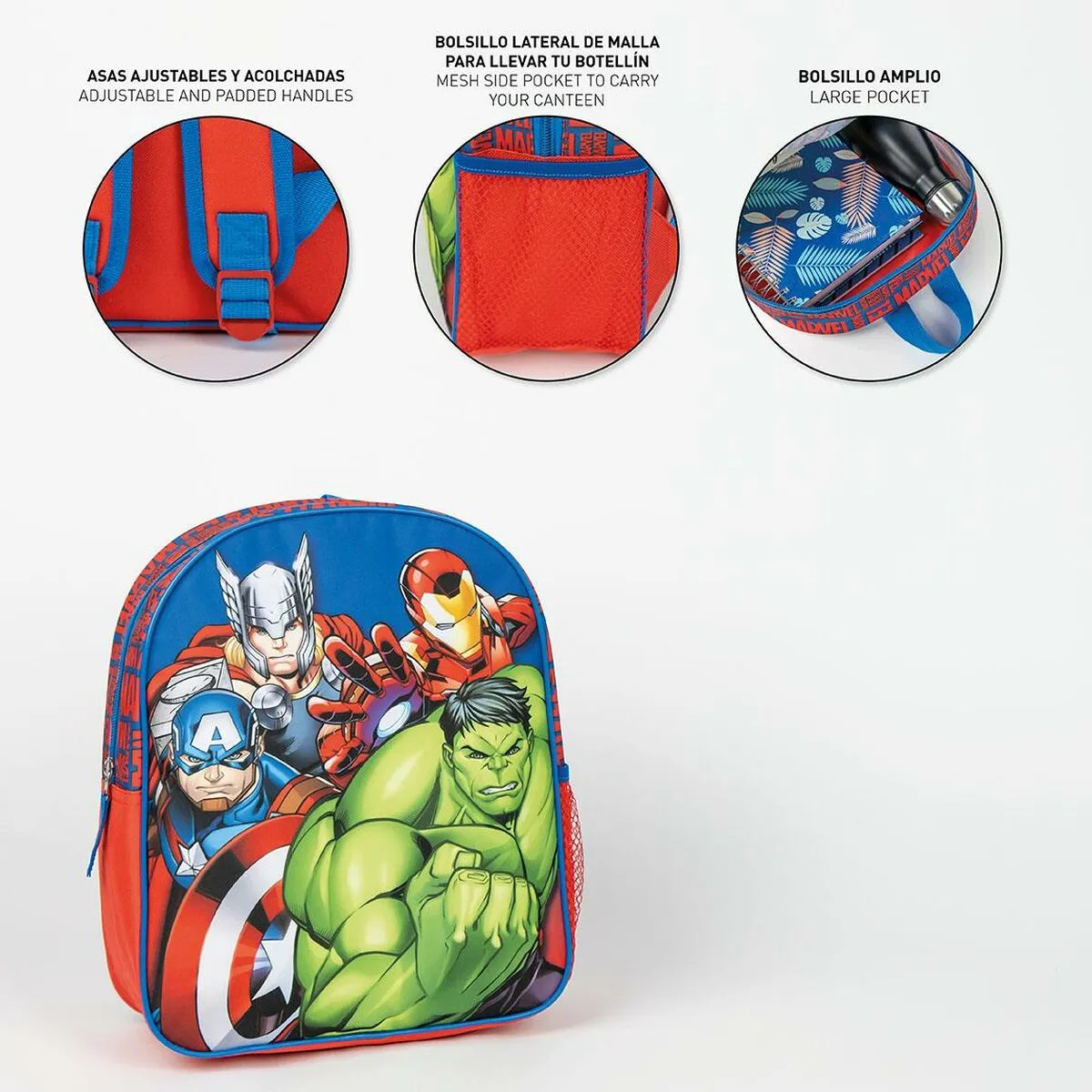 School Bag The Avengers Blue 25 x 20 x 30 cm