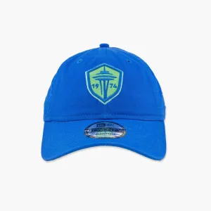 Seattle Sounders Primary Logo Blue Adjustable Hat