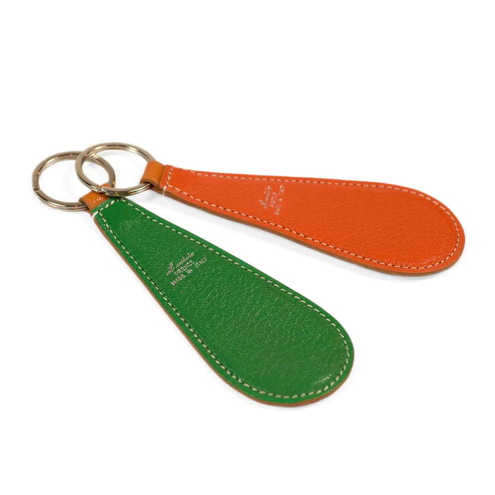 Shoe horn, Vert Vif green goatskin