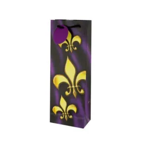 Small Collins Fleur de Lis Bottle Gift Bag ( Case of 72 )