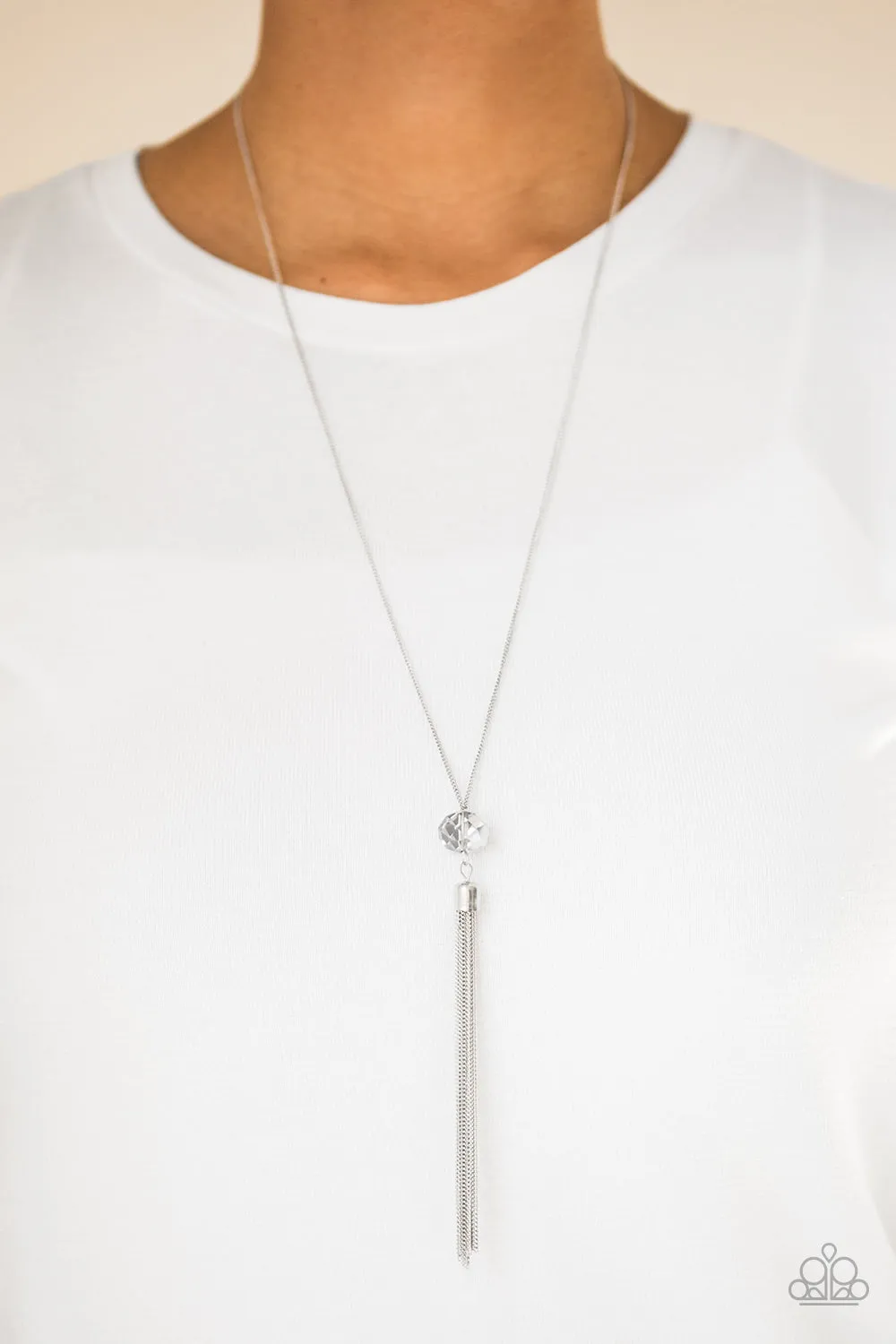 Socialite of the Season - Silver Necklace - Paparazzi Accessories