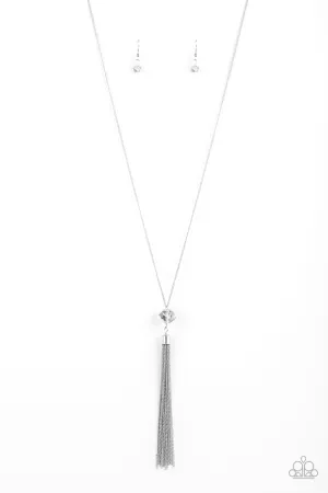 Socialite of the Season - Silver Necklace - Paparazzi Accessories