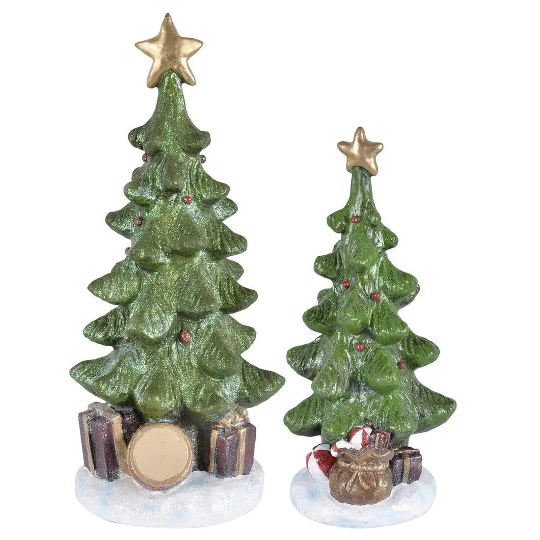 Sparkling Christmas Tree Resin Ornament - Assorted Sizes