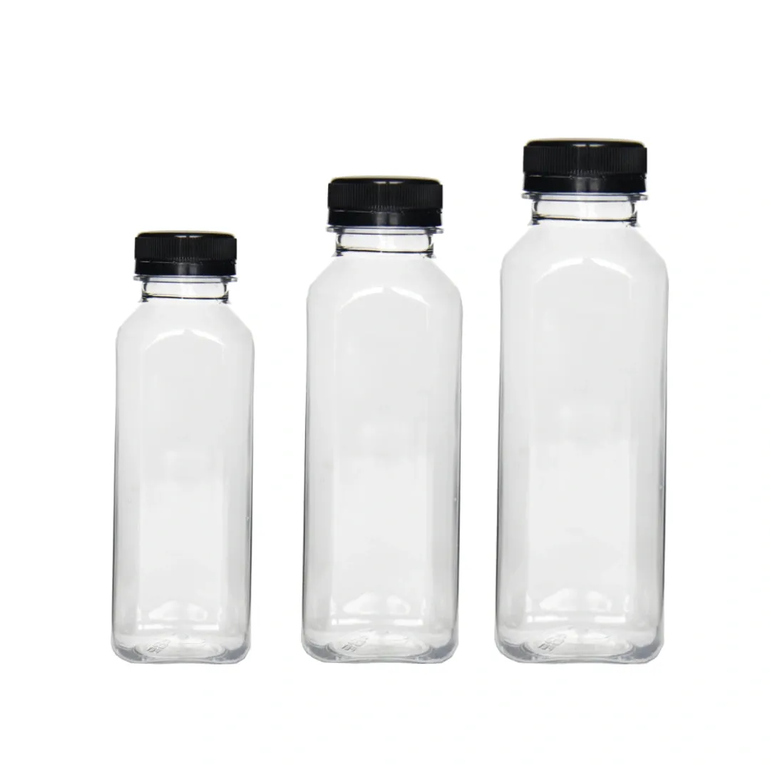 Square Shaped PET Bottles | 24 oz