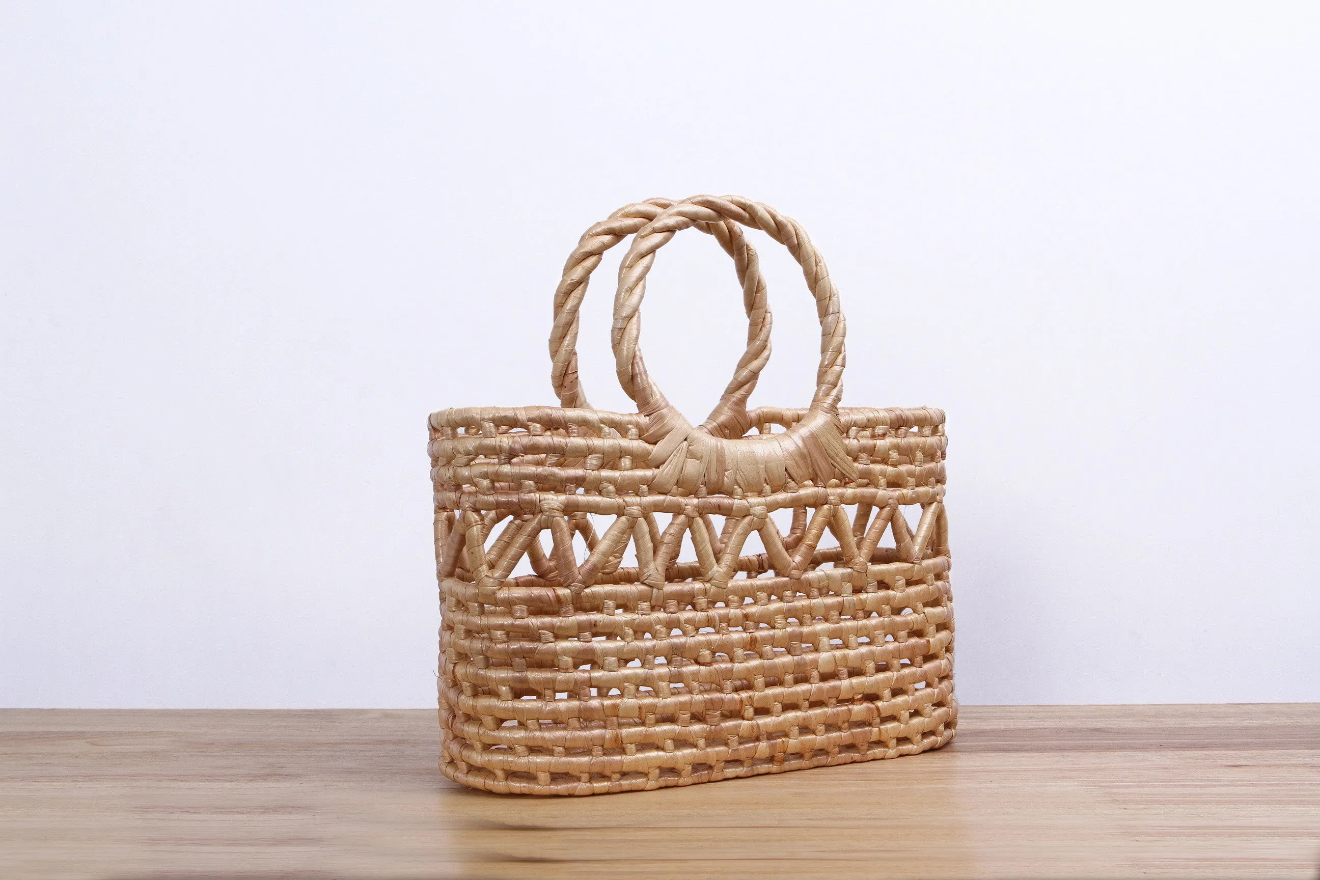 Straw handbag ( M )