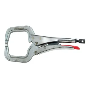 Strong Hand Tools PR115 Round Tip Locking C-Clamp, 11"