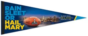 Super Bowl XLVIII (2014) "Hail Mary" Premium Felt Collector's Pennant - Wincraft