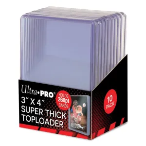 ULTRA PRO - TOPLOADER- 3" x 4" 260pt Clear Regular