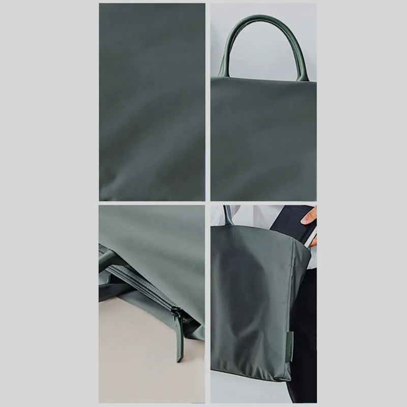 Ultra-thin Large Capacity Business Briefcase Lightweight Nylon Laptop Bag