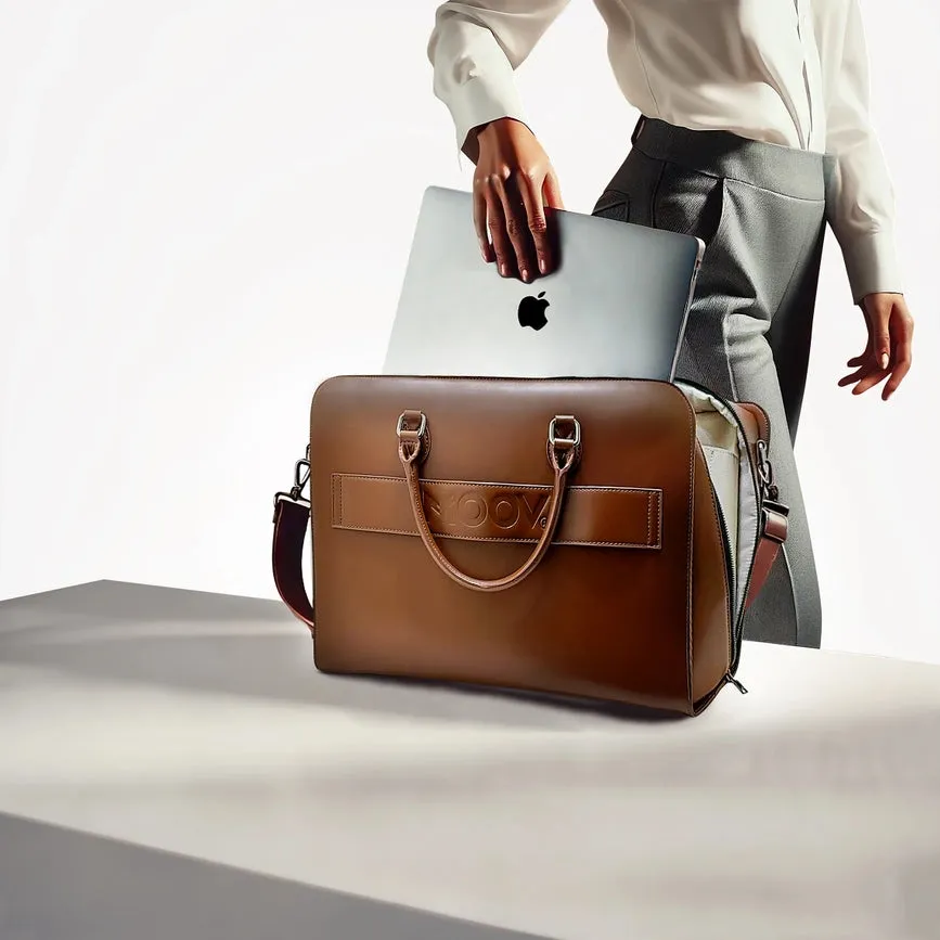 Unisex Laptop Briefcase, Sleek Office Bag