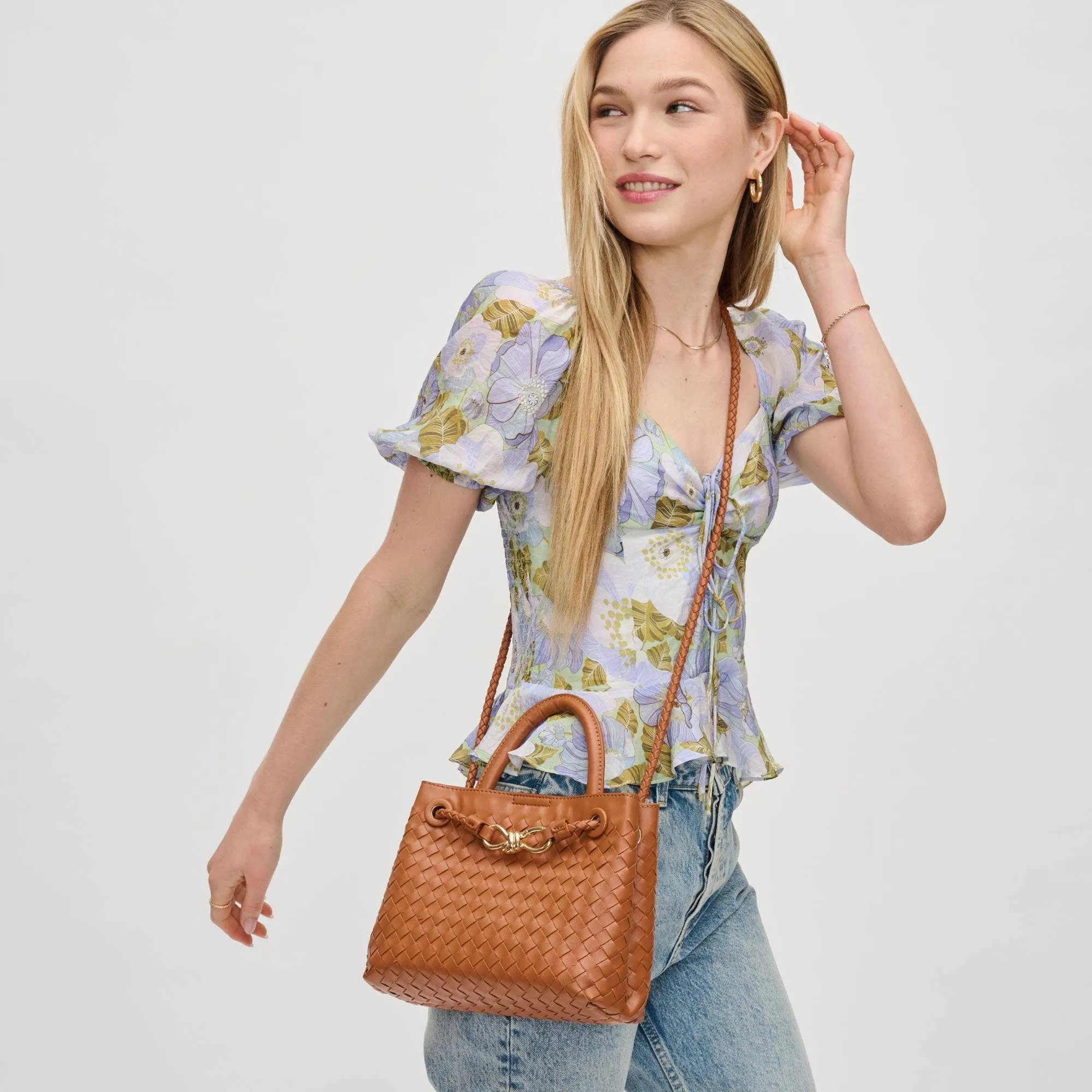 Urban Expressions | All Tied Up Woven Crossbody