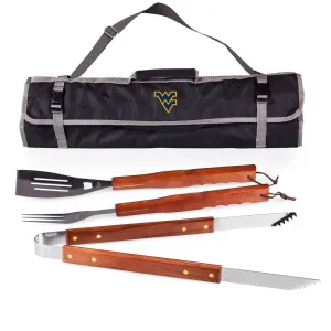 West Virginia Mountaineers - 3-Piece BBQ Tote & Grill Set