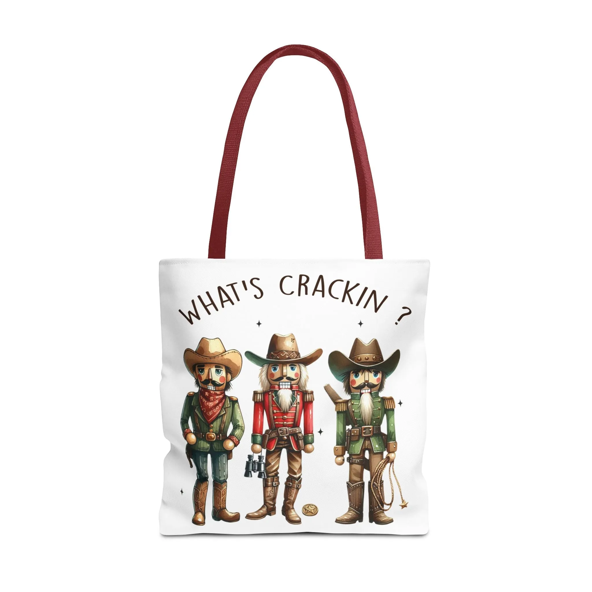 Western Themed Tote Bag - "What's Crackin?"