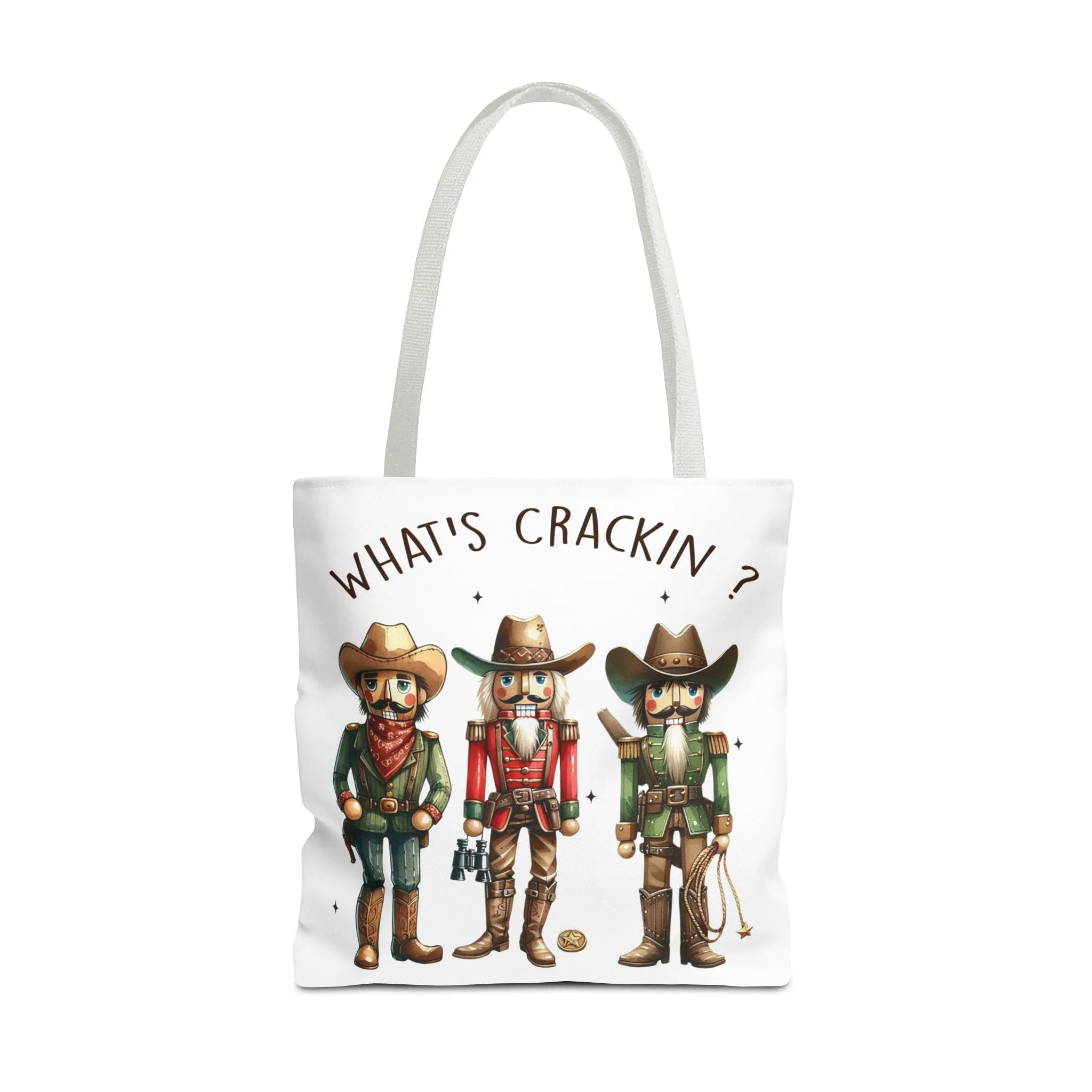 Western Themed Tote Bag - "What's Crackin?"