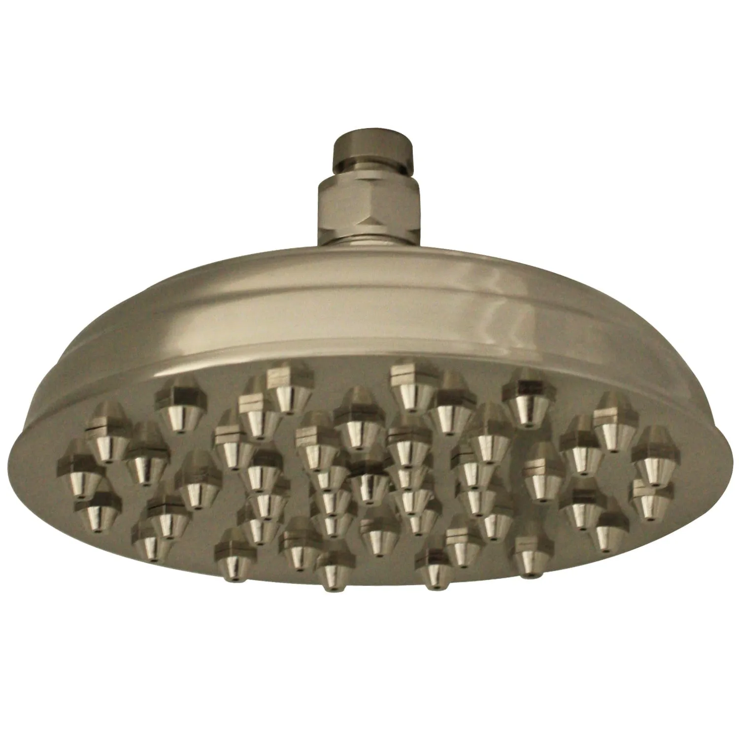 Whitehaus WHSM01-8-BN Showerhaus Sunflower Rainfall Showerhead with 45 Nozzles