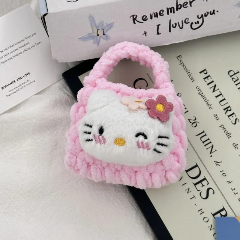 Wholesale  cute cat cartoon coin purse plush headphone bag storage bag Wallet