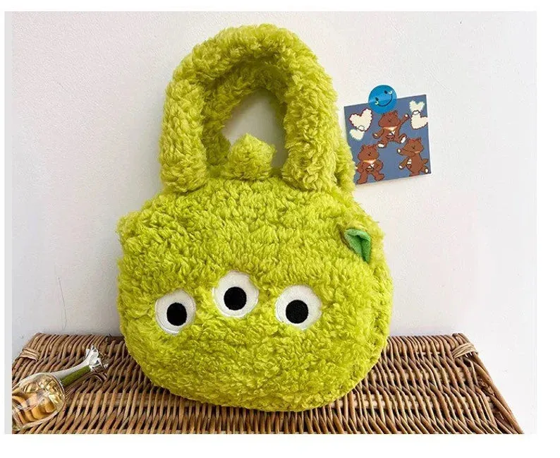 Winnie The Pooh Lotso Alien Toy Story Fluffy Handbag Mini Bag