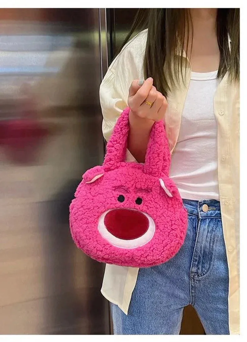 Winnie The Pooh Lotso Alien Toy Story Fluffy Handbag Mini Bag