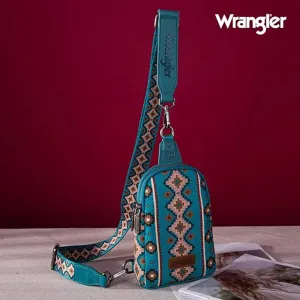 Wrangler Turquoise Aztec Crossbody