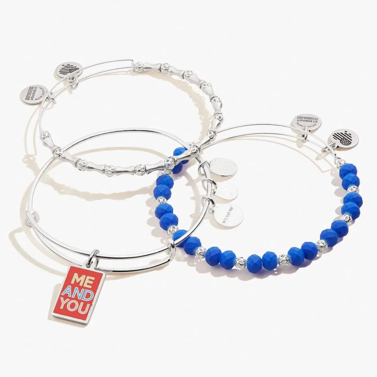 'You & Me' Charm Bangles, Set of 3